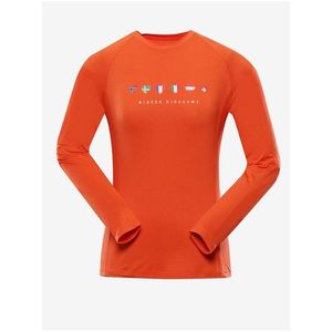 Oranžové dámské rychleschnoucí tričko ALPINE PRO AMADA obraz