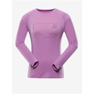 Světle fialové dámské rychleschnoucí tričko ALPINE PRO AMADA obraz