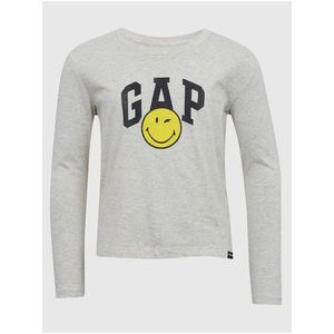 Světle šedé holčičí tričko GAP & Smiley® obraz