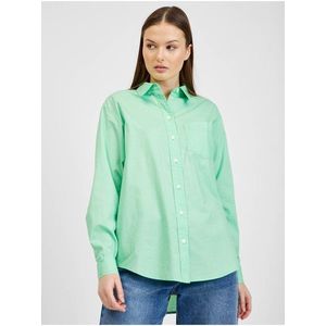 Světle zelená dámská bavlněná košile GAP obraz
