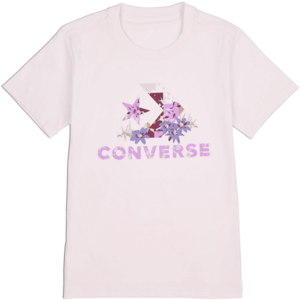 Converse STAR CHEVRON ABSTRACT FLOWERS TEE Dámské tričko, růžová, velikost obraz