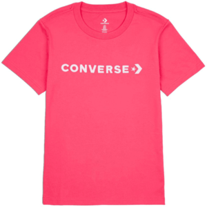 Converse CF STRIP WORDMARK SS TEE Dámské tričko, růžová, velikost obraz