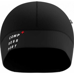 Compressport HURRICANE BEANIE Zateplená běžecká čepice, černá, velikost UNI obraz