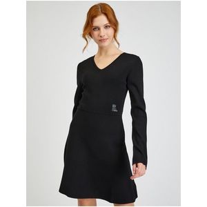 Černé dámské svetrové šaty Armani Exchange obraz