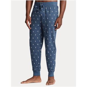 Modré pánské vzorované pyžamové kalhoty POLO Ralph Lauren obraz