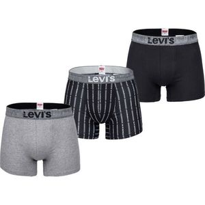 Levi's® MEN BACK IN SESSION TRUNK 3P Pánské boxerky, černá, velikost obraz