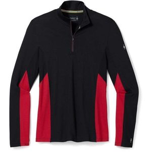 Smartwool M MERINO SPORT LONG SLEEVE 1/4 ZIP Pánský svetr, černá, velikost obraz