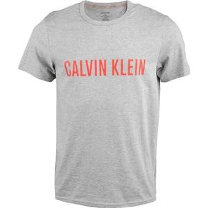 Calvin Klein S/S CREW NECK šedá S - Pánské tričko obraz