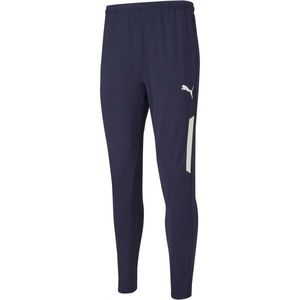 Puma TEAMLIGA TRAINING PANTS PRO Fotbalové tepláky, tmavě modrá, velikost obraz