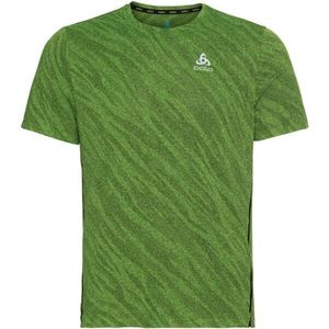 Odlo ZEROWEIGHT ENGINEE CHILL-TEC S/S Pánské běžecké triko, zelená, velikost obraz