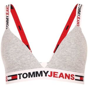 Tommy Hilfiger TOMMY JEANS ID-UNLINED TRIANGLE Dámská podprsenka, šedá, velikost obraz