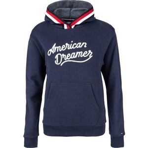 Tommy Hilfiger HOODIE Dámská mikina, tmavě modrá, velikost obraz