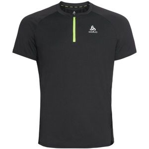 Odlo AXALP TRAIL T-SHIRT CREW NECK S/S 1/2 ZIP Pánské tričko, černá, velikost obraz