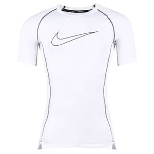 Nike PRO DRI-FIT Pánské funkční tričko, bílá, velikost obraz