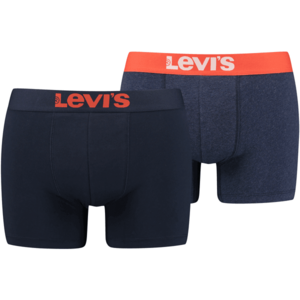Levi's® MEN SOLID BASIC BOXER 2P Pánské boxerky, tmavě modrá, velikost obraz