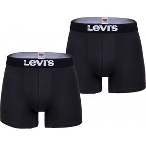 Levi's® MEN SOLID BASIC BOXER 2P Pánské boxerky, černá, velikost obraz