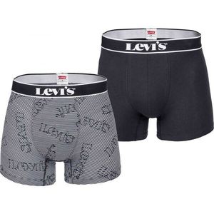 Levi's® LOGO STRIPE BOX Pánské boxerky, černá, velikost obraz