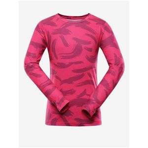 Růžové dětské rychleschnoucí tričko ALPINE PRO AMADO obraz
