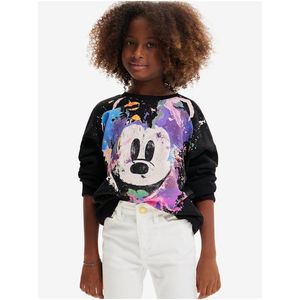 Černá holčičí mikina Desigual Mickey obraz