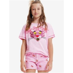Růžové holčičí tričko Desigual Pink Panther obraz