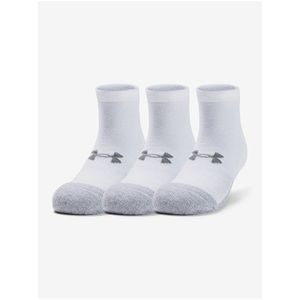 Sada tří párů bílých ponožek Heatgear Under Armour. obraz