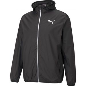 Puma ESSENTIALS SOLID WINDBREAKER JACKET Pánská sportovní větrovka, černá, velikost obraz