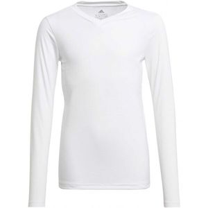 adidas TEAM BASE LONG SLEEVE TEE Juniorské fotbalové triko, bílá, velikost obraz