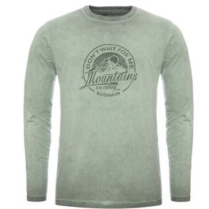 BUSHMAN SHEFFIELD Pánské tričko s dlouhým rukávem, světle zelená, velikost obraz