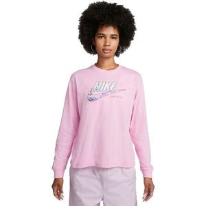 Nike SPORTSWEAR Dámské tričko s dlouhým rukávem, růžová, velikost obraz