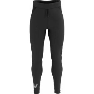 Compressport HYBRID SEAMLESS HURRICANE PANTS Pánské větruodolné běžecké kalhoty, černá, velikost obraz