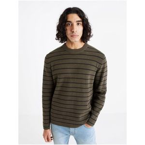 Khaki pletený svetr obraz