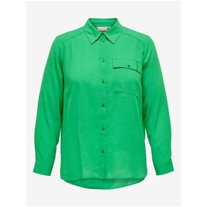 Zelená dámská košile ONLY CARMAKOMA Joleen obraz