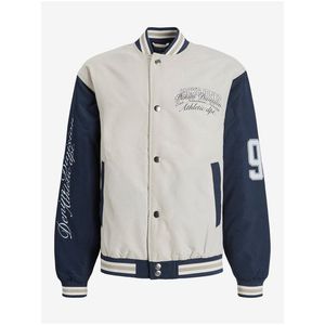 Modro-krémový klučičí bomber Jack & Jones Athle obraz