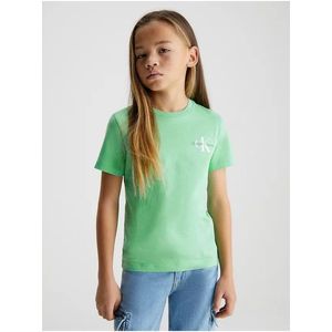 Světle zelené dětské tričko Calvin Klein Jeans obraz