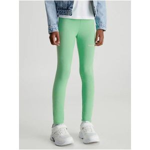 Světle zelené holčičí legíny Calvin Klein Jeans obraz