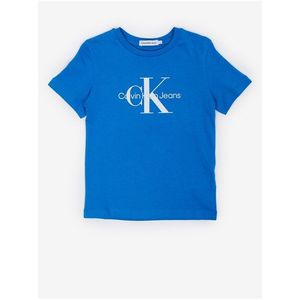 Modré dětské tričko Calvin Klein Jeans obraz