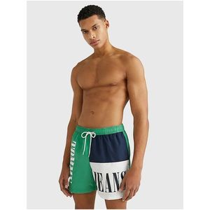 Modro-zelené pánské vzorované plavky Tommy Hilfiger Underwear obraz