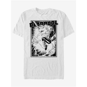 Bílé unisex tričko Deadpool Fantasy ZOOT.Fan Marvel obraz