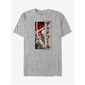 Šedé pánské tričko ZOOT.Fan Marvel Deadpool Sword Kanji obraz