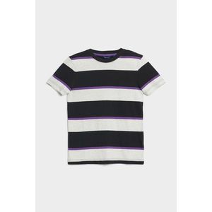 TRIČKO GANT RELAXED STRIPED T-SHIRT BLACK3 obraz