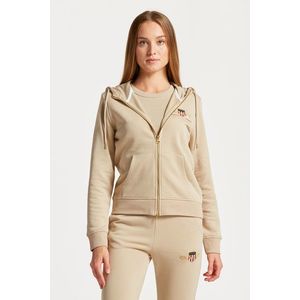 MIKINA GANT ARCHIVE SHIELD FULL ZIP HOODIE DRY SAND2 obraz