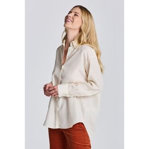 KOŠILE GANT RELAXED SILK SHIRT bílá 42 obraz