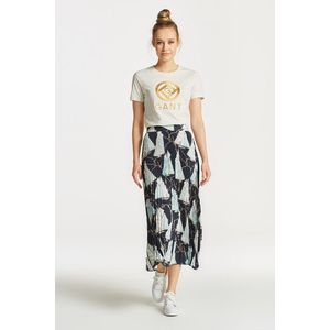 SUKNĚ GANT SALING PRINT PLEATED SKIRT EVENING BLUE obraz