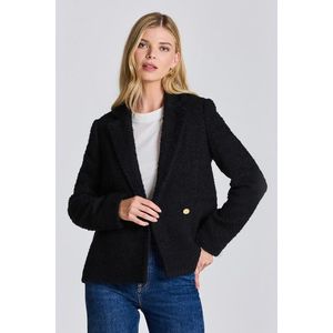 SAKO GANT D1. TWEED BLAZER JACKET EBONY BLACK obraz