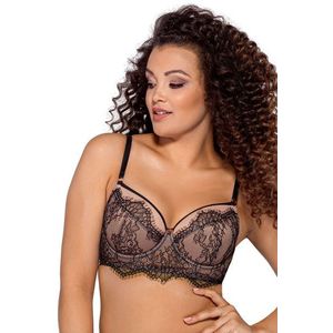 Push-up podprsenka Ava Lingerie 2007 Jardin - long Černá 85C obraz