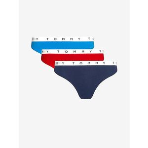 Tommy Hilfiger Underwear Kalhotky 3 ks Modrá Červená obraz
