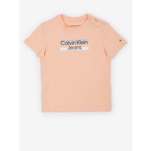 Calvin Klein Jeans Triko dětské Oranžová obraz