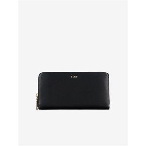 Černá dámská kožená peněženka DKNY obraz