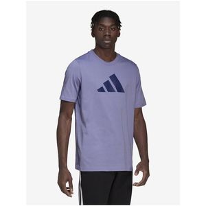 Světle fialové pánské tričko adidas Performance obraz