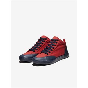 Černo-červené pánské sneakers boty Ombre Clothing T377 obraz